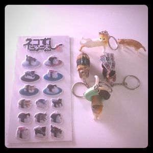 Cute stickers and key chains